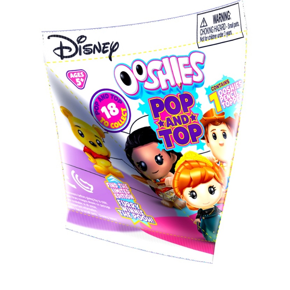 Ooshies Disney Pop N Top Wave 1 Characters Blind Bags NWT (16) Total